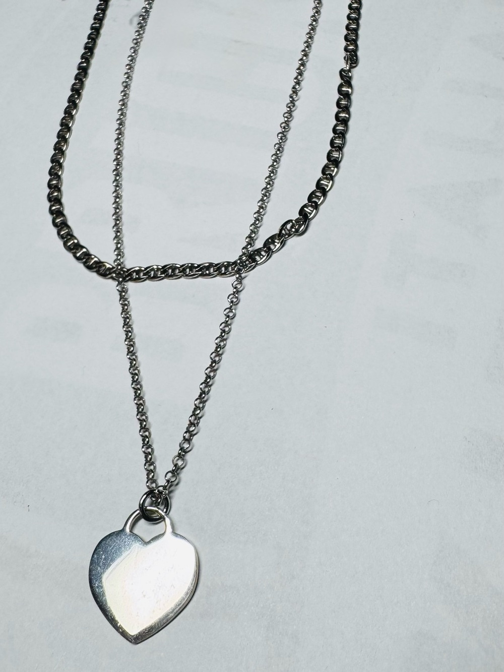RCI Hallmark Italy Stamped Genuine Sterling Silver Necklace